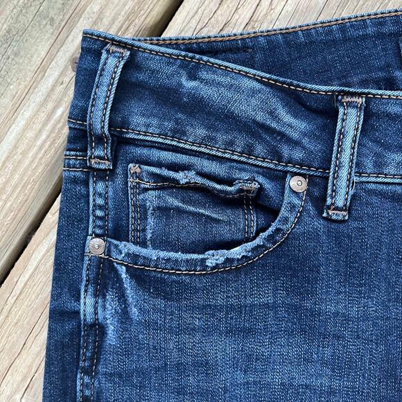 Silver Jeans Co. Women's Elyse Straight Jean Dark Wash Size 28/34 - Picture 5 of 9